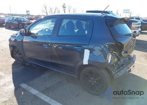 2024 Mitsubishi Mirage Black Edition from USA, damaged, VIN ML32AWHJ3RH030701